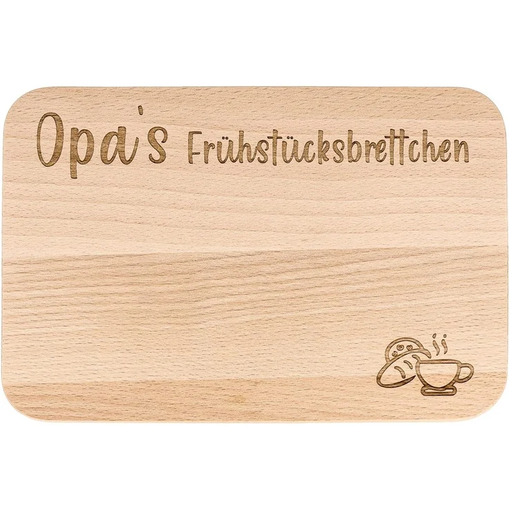 Spruchreif® Frühstücksbrett · Frühstücksbrettchen aus Holz mit Gravur · Geschenk für Großeltern