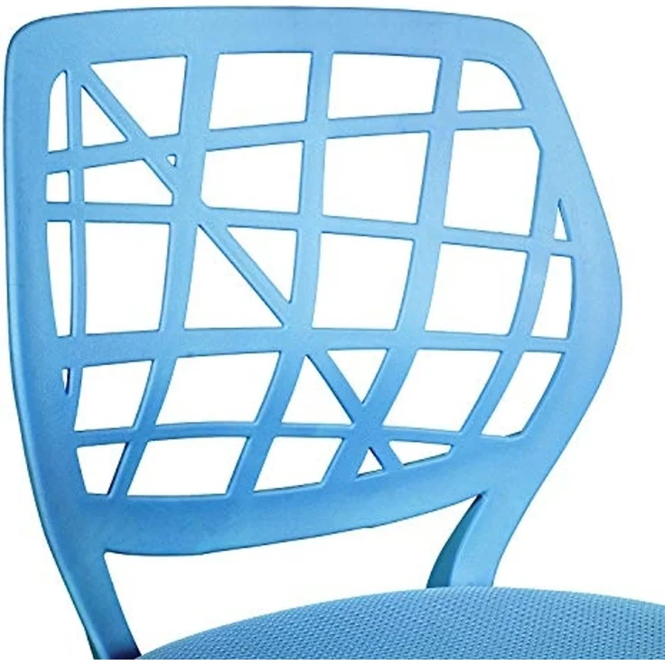 FurnitureR Farbenfrohes Heim-Bürostuhl, ergonomisch, verstellbar, höhenverstellbar, für Zuhause, Büro und Studie, Blau, Metall, Pink Blue, 38.5CM x40CM x75-87CM – Bild 7