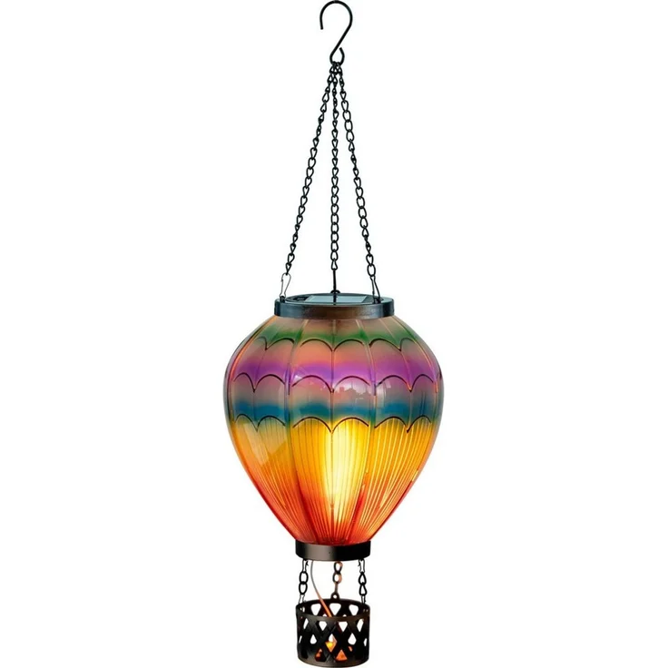 Northpoint LED Gartenleuchte Heißluftballon Windlicht Außenbereich Garten – Bild 5