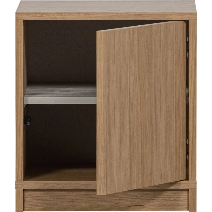Modulschrank Modulair Eiche lackiert, modern mit Push-to-Open, natur, 44x40 cm, 2 Fächer – Bild 2