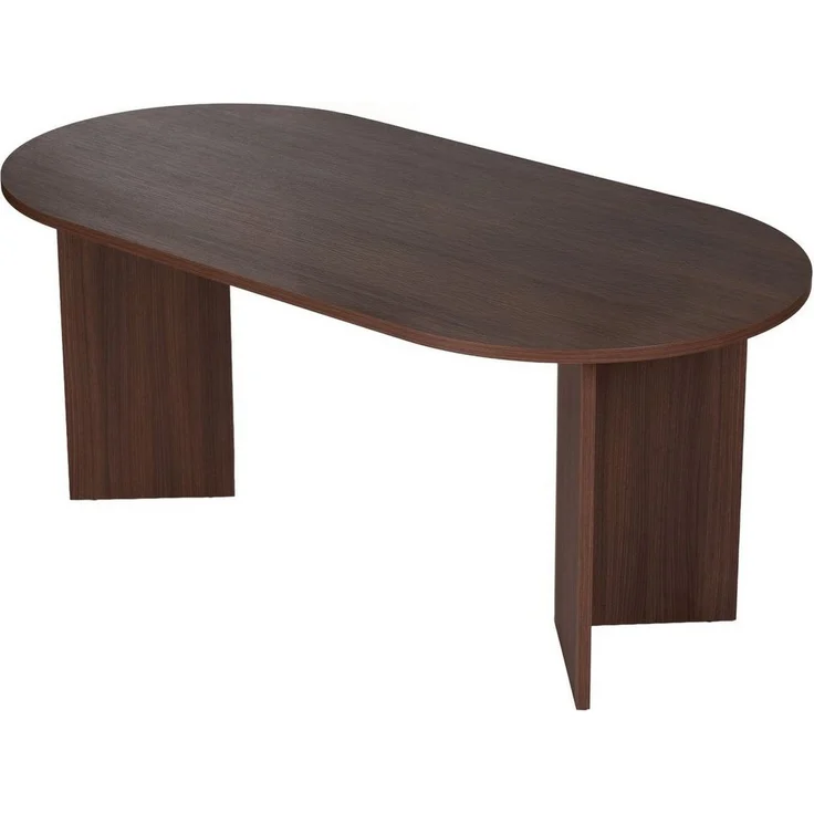 Elegant Walnut Dining Table, 180 x 75 x 89.5 cm | 100% Melamine Coated Particle Board, 25 mm Thick | Perfect for Modern Dining Spaces – Bild 1