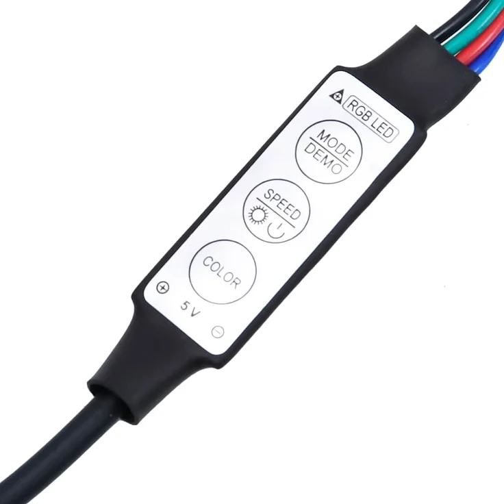 vidaXL TV-Schrank mit LED-Leuchten Schwarz Eichen-Optik 120x30x36 cm 862034 – Bild 10