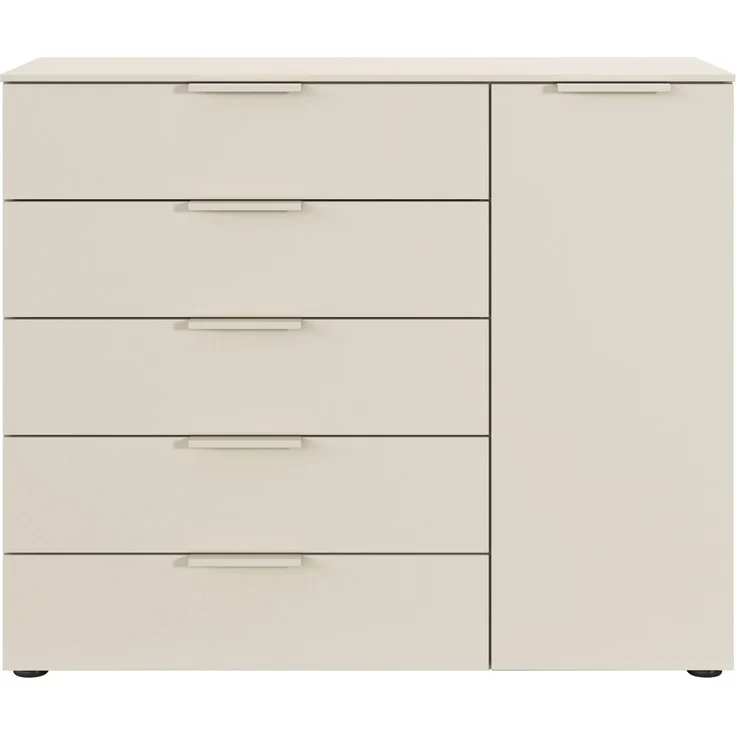 rauch Schubkastenkommode Kommode Türkommode Sideboard Kombikommode FLIPP (Breite 120 cm mit 2 Einlegeböden), 1-türig mit 5 Schubladen und Soft-Close-Funktion – Bild 3