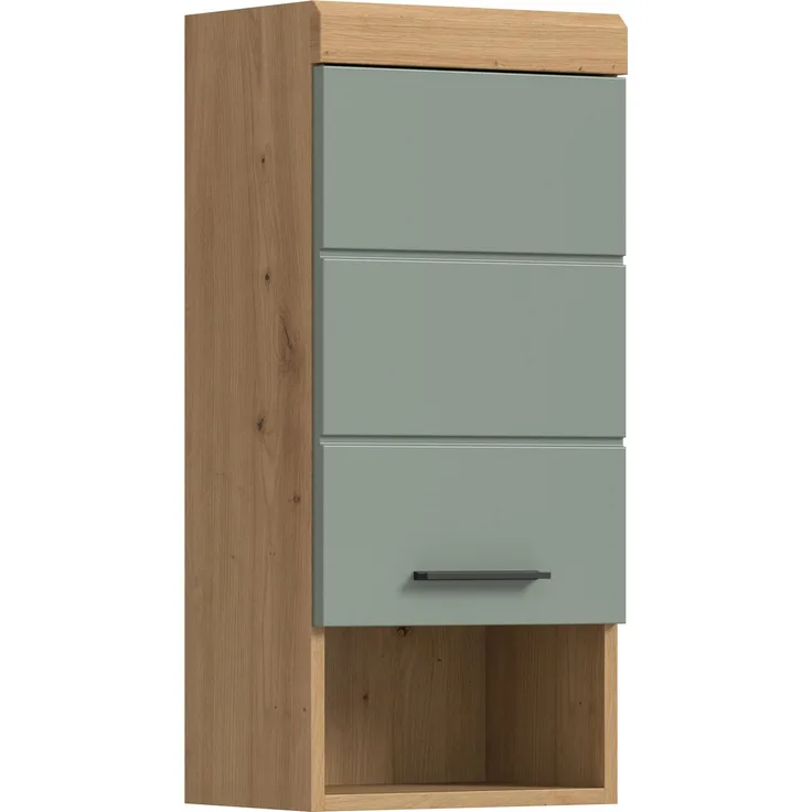 Xonox Scout Hängeschrank (B/H/T: 37x79x24 cm) in Salbei und Artisan Eiche Nachbildung