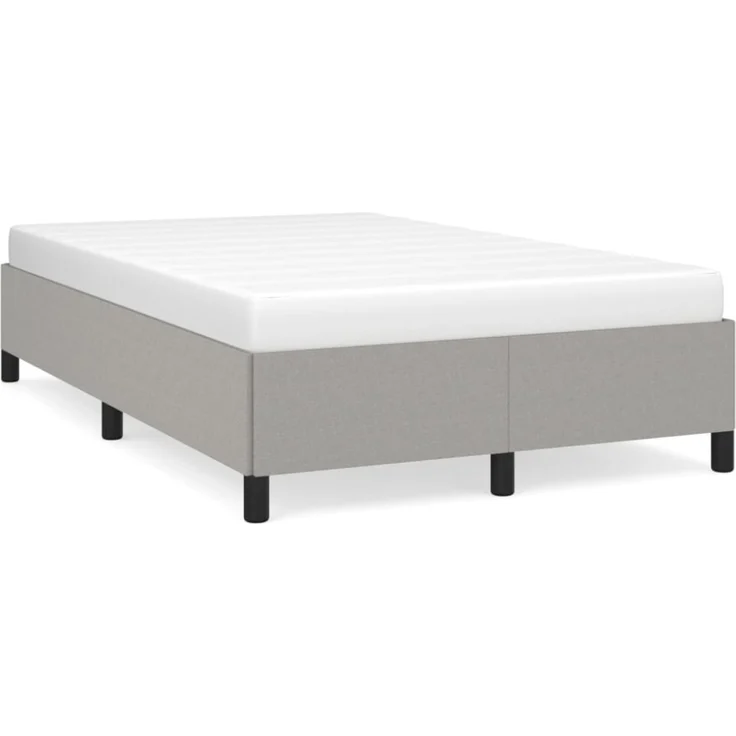 vidaXL Polsterbett, Stoff, 33,5 cm, Hellgrau, 120x190 cm – Bild 2