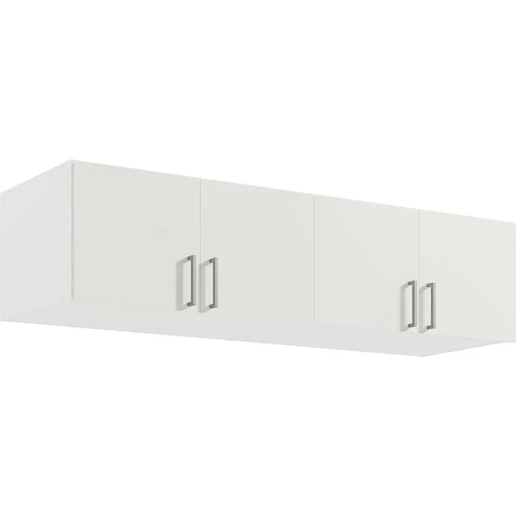 Lomadox Aufsatzschrank TRIEST-166 für Kleiderschrank 4trg, weiß, ca. 181/40/54 cm – Bild 5