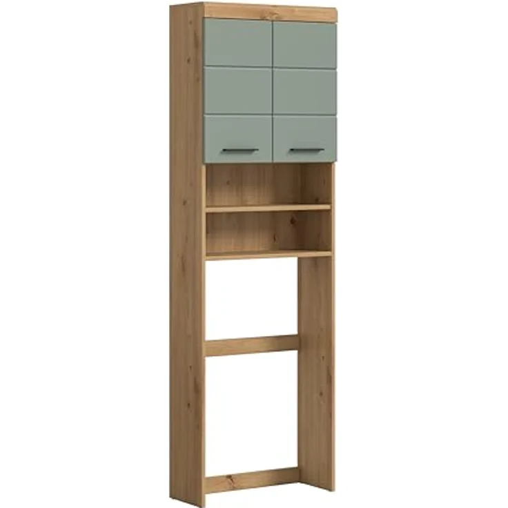 Xonox Scout Waschmaschienenüberbau (B/H/T: 63x191x24 cm) in Salbei und Artisan Eiche Nachbildung – Bild 2