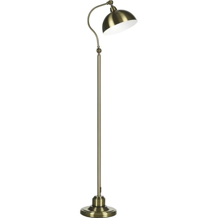 JARDJ Stehleuchte im Vintage-Design, verstellbarer Winkel, Messing-Look, 42 x 25,5 x 152 cm, Bronze – Bild 1