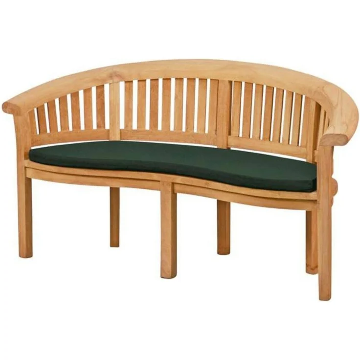 Kai Wiechmann Bankauflage Sitzauflage 139 x 49 cm als hochwertiges Polster für Bananenbank, waschbares & UV-beständiges Kissen für Gartenbank – Bild 1