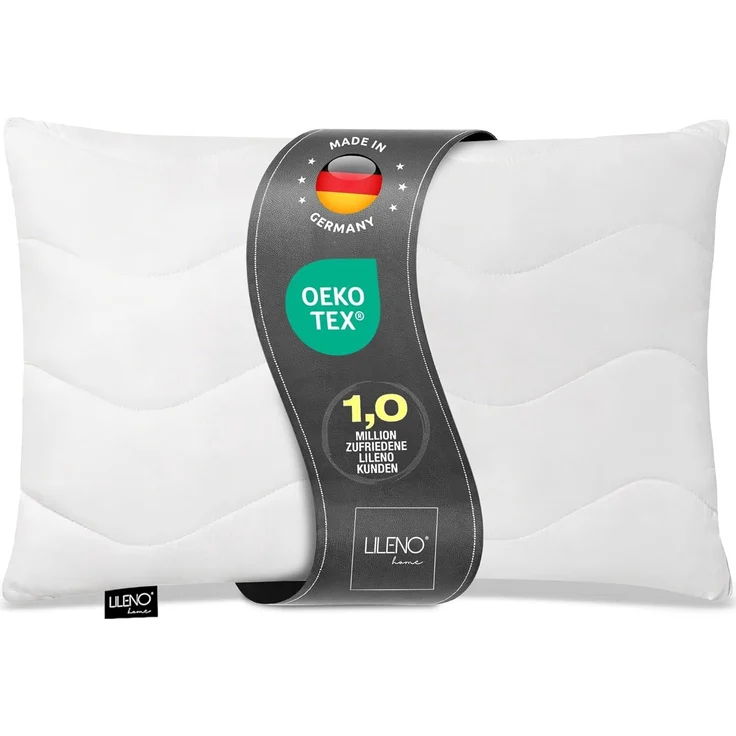 LILENO HOME Kopfkissen 30x40 (1er Set) – 95 °C waschbar, Oeko-Tex & Made in DE – Allergiker Kissen 30x40 für himmlischen Schlaf – Haut schmeichelndes & geruchsfreies Pillow – Bild 1