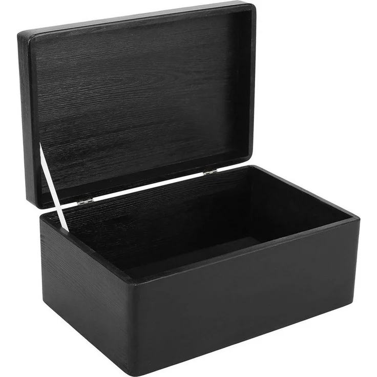 Creative Deco Holzkiste mit Deckel Groß Erinnerungsbox Baby Holzbox 30 x 20 x 14 cm, mit Scharnieren – Bild 1