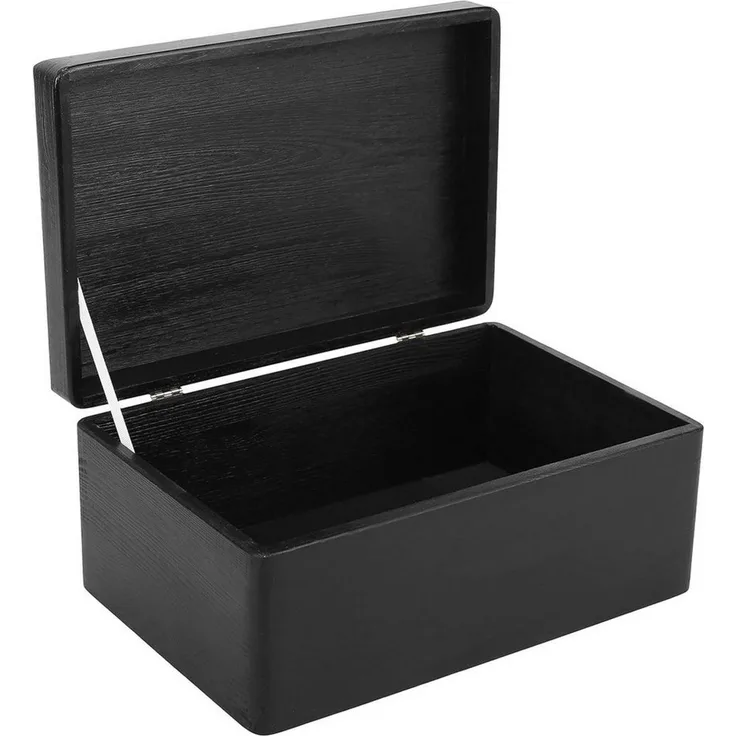 Creative Deco Holzkiste mit Deckel Groß Erinnerungsbox Baby Holzbox 30 x 20 x 14 cm, mit Scharnieren