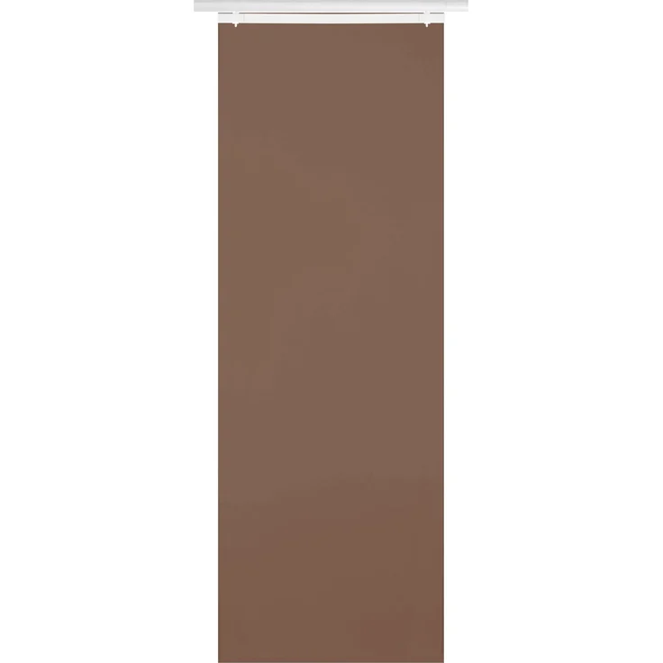 Schiebegardine Elena 3er Set inkl. Zubehör - Dunkelbraun, 60x260 cm – Bild 5