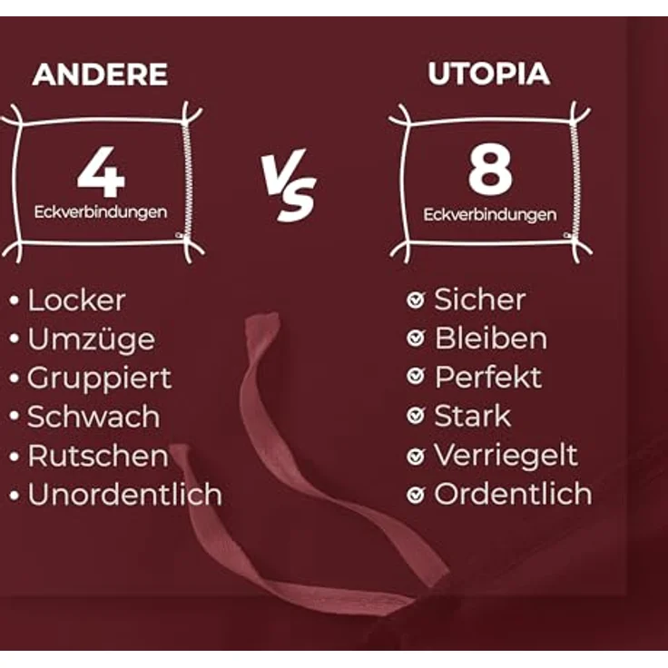 Utopia Bedding Bettwäsche 135x200 Set - Mikrofaser Bettbezug 135x200 cm + 1 Kissenbezug 80x80 cm - Burgund – Bild 8