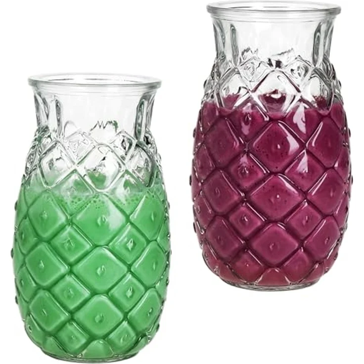 MamboCat Cocktailglas 4x Pina Ananas Gläser 400ml Cocktail-Glas transparent Longdrink Party, Glas – Bild 4