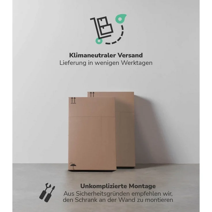 mokebo Waschmaschinenumbauschrank Der Saubermann (Mit Türen) Waschmaschinenschrank oder Überbau für Waschmaschinen in Eiche Schwarz – Bild 3