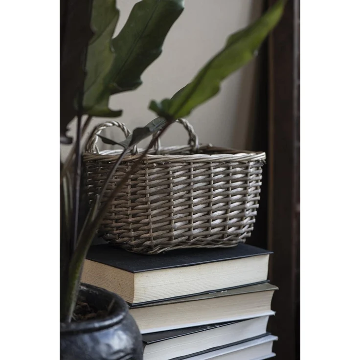 Wandkorb Korb Weidenkorb 2 Henkel Deko Korb Weide Braun Ib Laursen 2916-67 – Bild 2