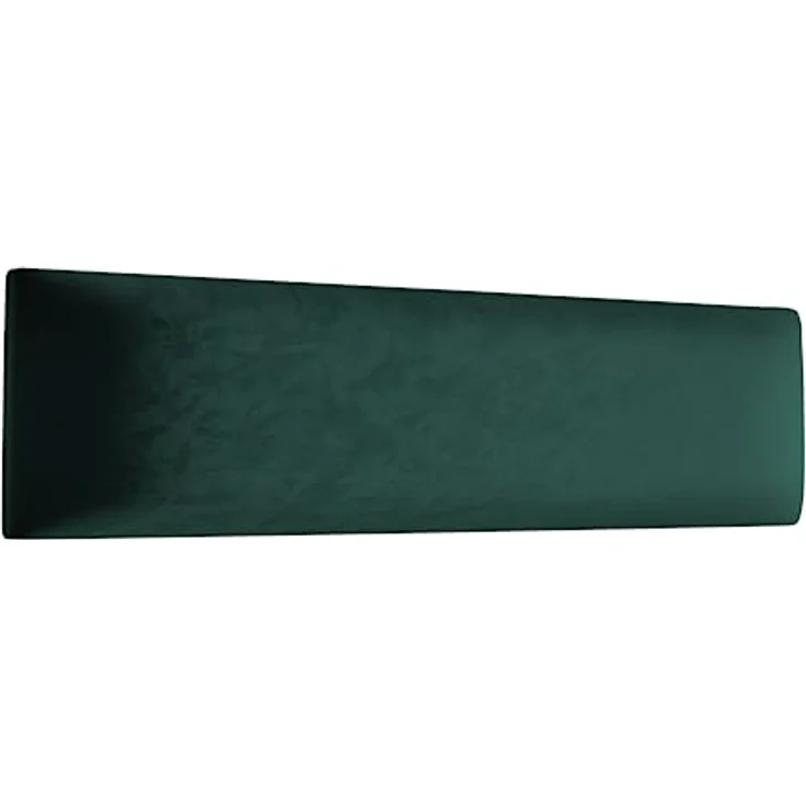 Muralo Samt Wandkissen Stoff Polsterpaneel Schlafzimmer Wohnzimmer Bett Wandpolster Bettkopfteil Lendekissen Modern Luxus Gepolstert Polster Paneel (Flaschengrün, 90x30 cm) – Bild 2