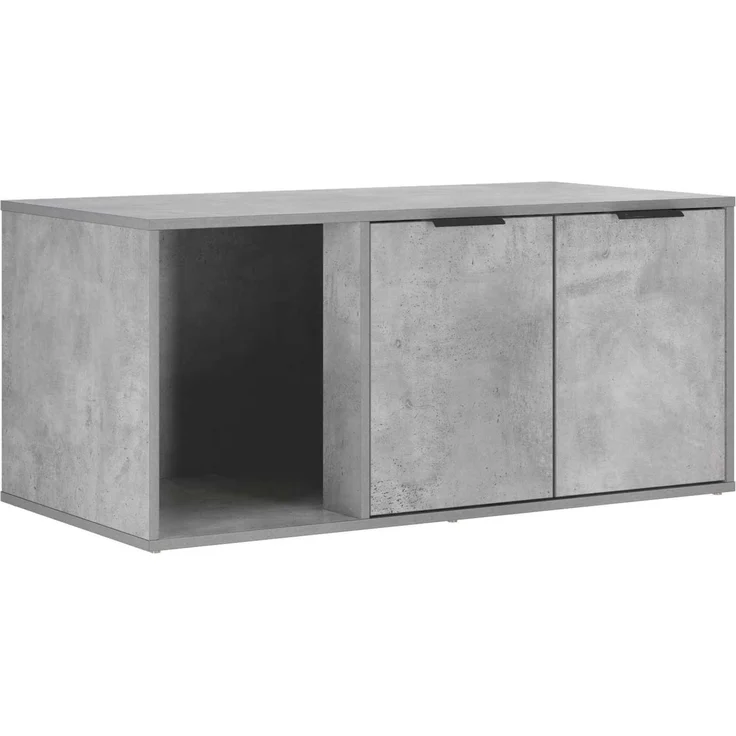 vidaXL Katzenkiste Möbel Betongrau 100 x 49 x 45 cm Holzwerkstoff 8014754 – Bild 5