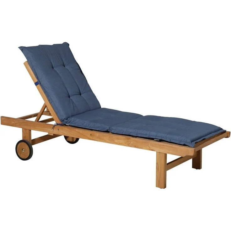 Allibert Liegenauflage Basic ca. 200 x 65 cm kobalt 50 % Baumwolle, 50 % Polyester – Bild 4