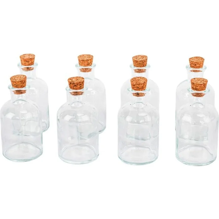 Relaxdays Glasflaschen mit Korken 8er Set – Bild 8
