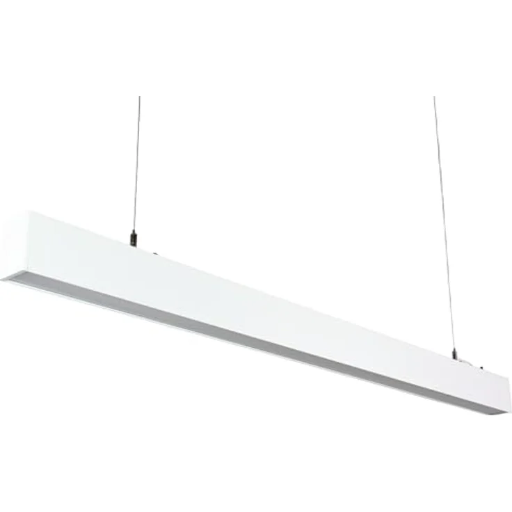 LUXULA LED Pendelleuchte 120 cm, 30W 3600lm, einstellbar 3000-6500K, Aluminium hängend, blendfrei UGR<19, ideal für Büro und Esszimmer – Bild 1