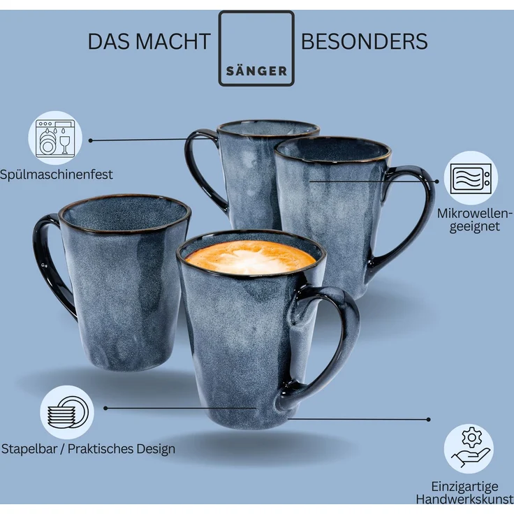 SÄNGER Kaffeebecher Set Darwin 4 teilig – Bild 9