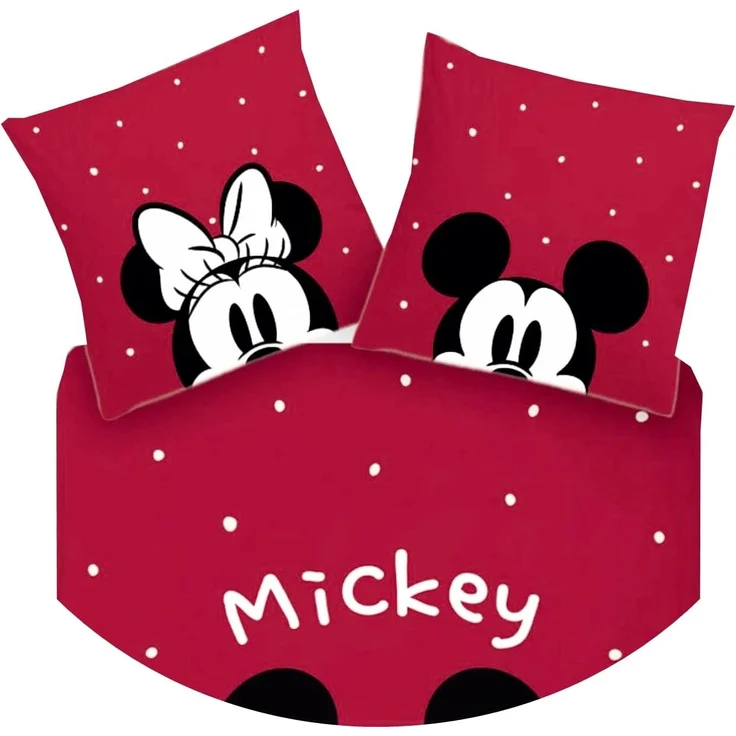 Disney Wendebettwäsche Mickey Mouse Disney 135x200cm, Renforcé, 2 teilig, Minnie Mouse, Wendebettwäsche mit Reißverschluss – Bild 3