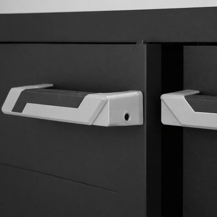 ONDIS24 Beistellschrank Kunststoffschrank Prime 88 x 66 x 40 cm schwarz abschließbar Kunststoffschrank Allzweckschrank mit 15kg Belastung pro Einlage – Bild 3