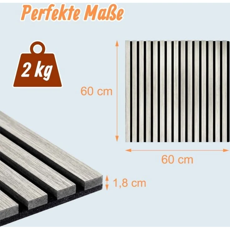 Akustikpaneele 4er Set 60 x 60 cm 10053403_9099 – Bild 4