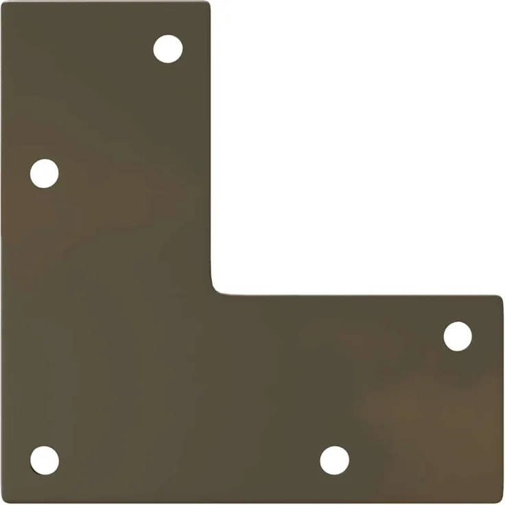 vidaXL Konsolentisch Beine Konische Form 4 Stück Naturstahl 72-73cm Stahl 4012519 – Bild 6