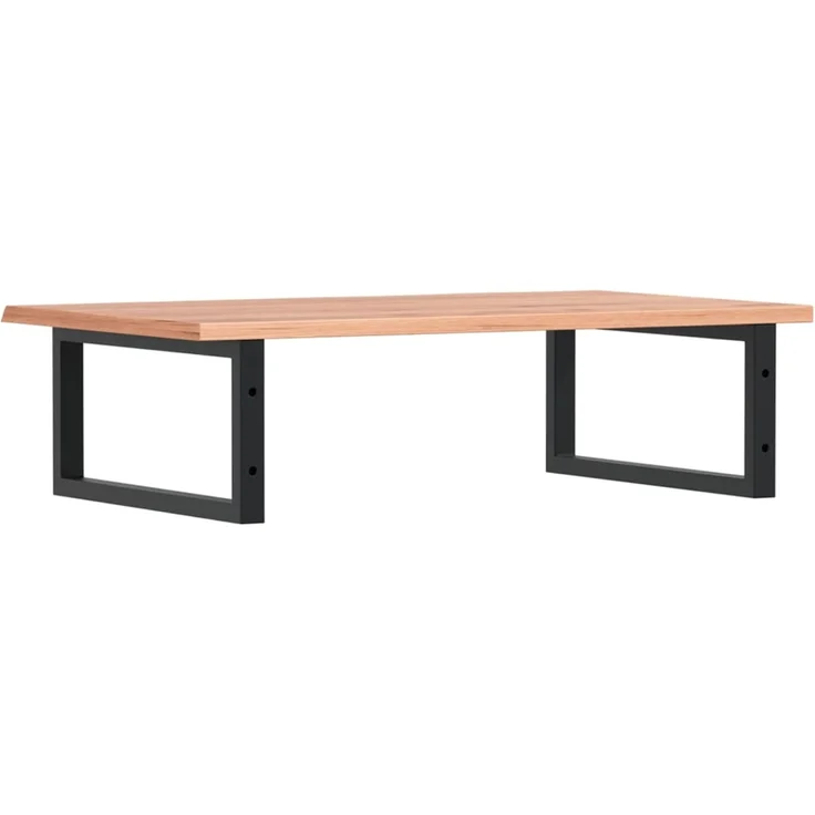 vidaXL Waschtischplatte mit Halterung Stahl und Massivholz Eiche 3302609 – Bild 6