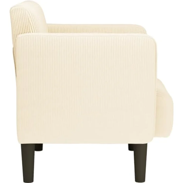 vidaXL Sessel mit Armlehnen Creme 54 cm Cordstoff 4100517 – Bild 8