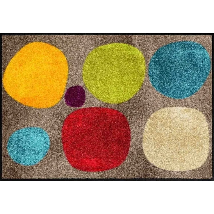 Salonloewe Fußmatte Fußmatte 50x75 Broken Dots Colourful, Eingangsmatte normal, Höhe: 500 mm – Bild 3