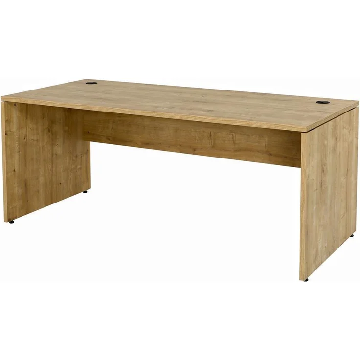 Schreibtisch Set 1 Nuvi, Saphir Eiche Dekor, inkl. Schreibtisch 180 cm, Rollcontainer 3 Schübe & Aktenschrank190 cm hoch – Bild 4