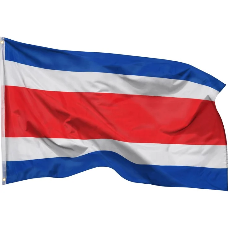 PHENO FLAGS Costa Rica Flagge 90x150 cm - wetterbeständige Fahne mit Messingösen, 100% Polyester, robuste Doppelnaht & in lebendigen Farben - ideal für Flaggen-Liebhaber