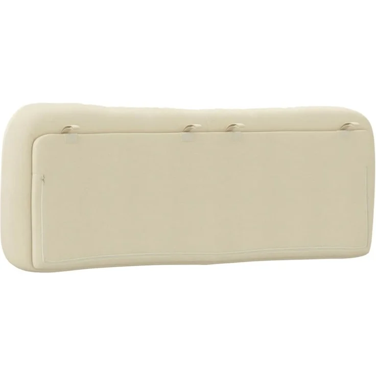 vidaXL Kopfteil-Kissen Creme 140 cm Stoff 374581 – Bild 10