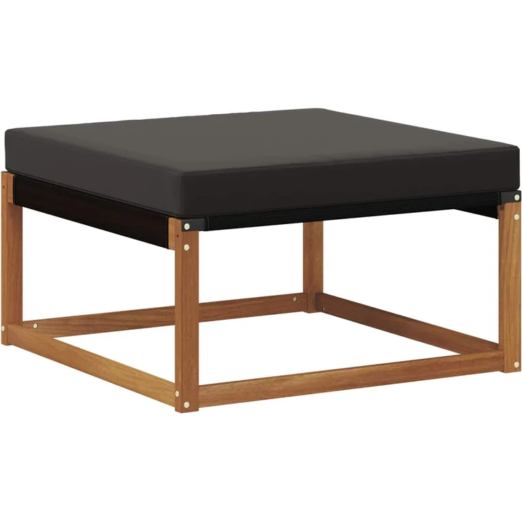 vidaXL Outdoor-Sofagarnitur mit Kissen 4 pcs Natürlich und Schwarz 3381336 – Bild 3