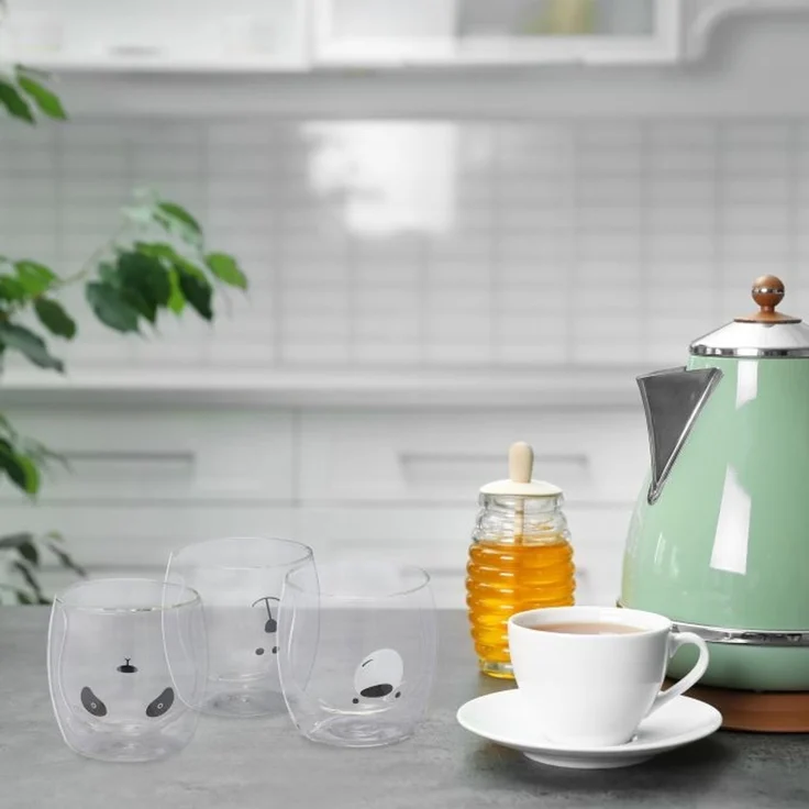 Relaxdays Doppelwandige Gläser 3 Bären – Bild 5
