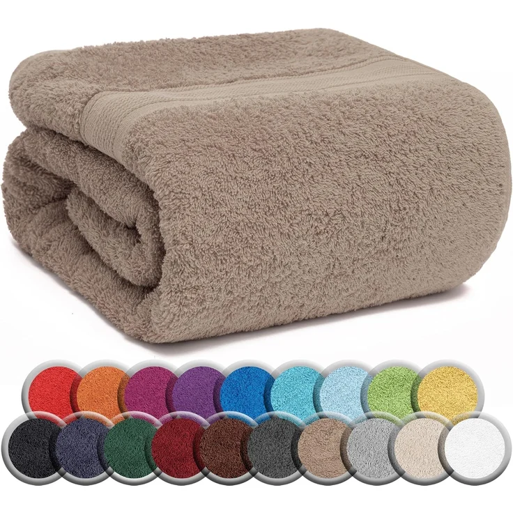 NatureMark SAUNATÜCHER Premium Qualität 80x200 cm SAUNATUCH Sauna-Handtuch 100% Baumwolle Farbe: Sand/Beige