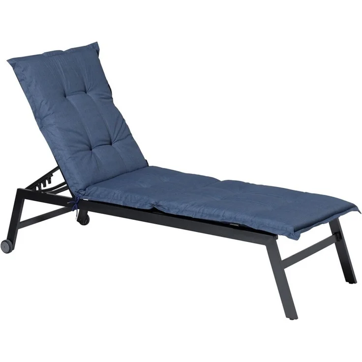 Allibert Liegenauflage Basic ca. 200 x 65 cm kobalt 50 % Baumwolle, 50 % Polyester – Bild 2