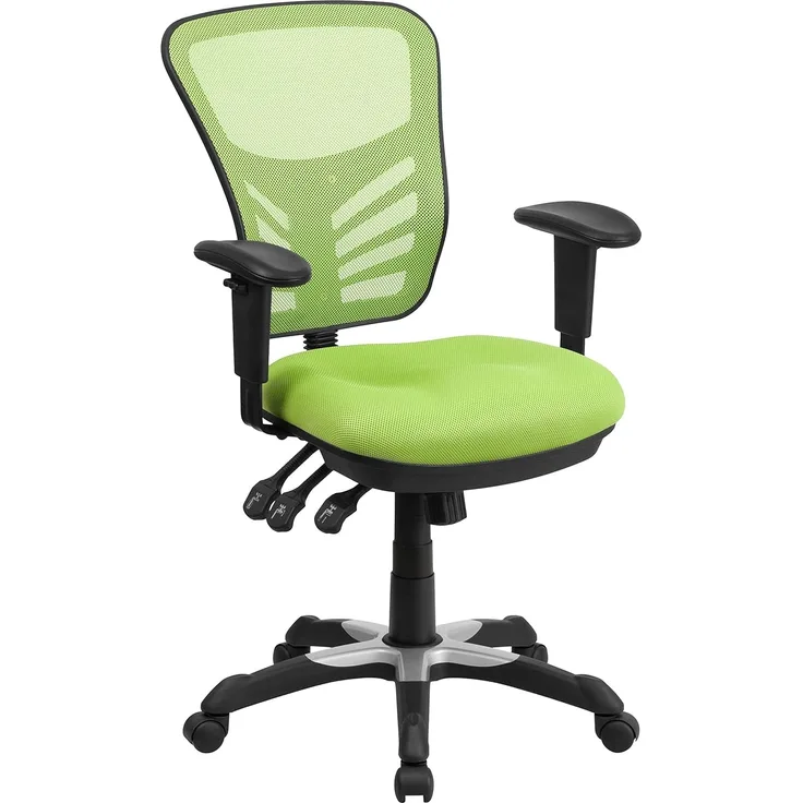Flash Furniture Bürostuhl, Schaumstoff, grün, 68. 58x64. 77x112. 4 cm