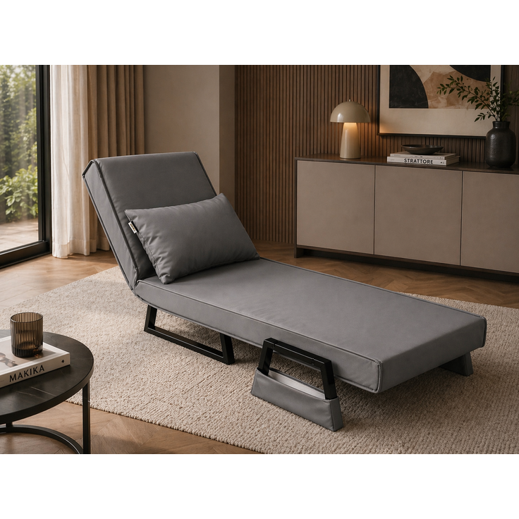 Makika Schlafsessel Schlafsofa Rio klappbar - in Grau – Bild 5