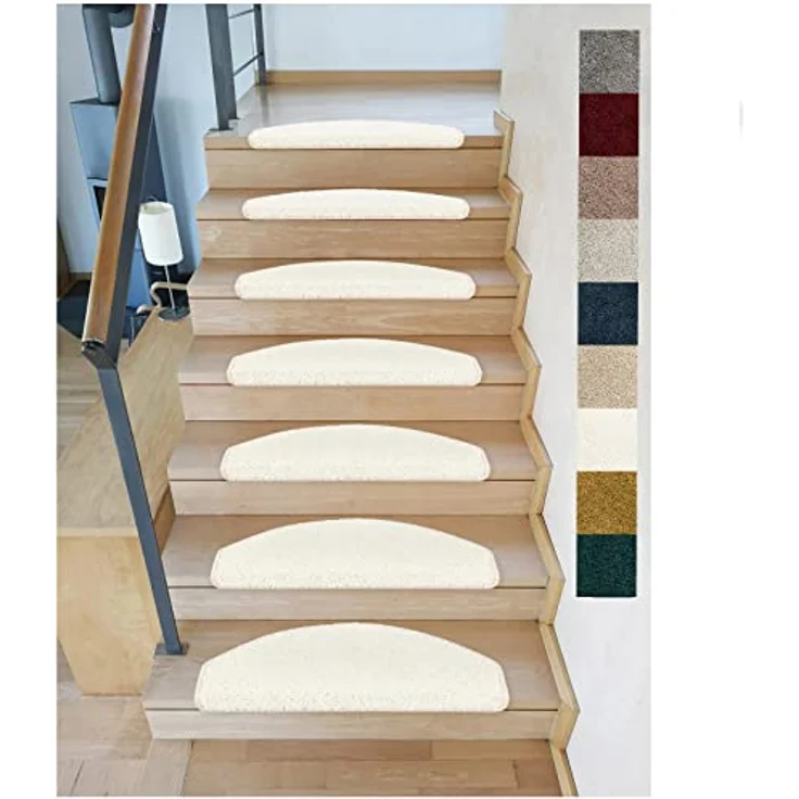 Metzker® Stufenmatte Stufenmatten Emphoria Halbrund Einzeln und Sparset's, halbrund, Höhe: 15 mm, 15 Stück im Set - Creme – Bild 2