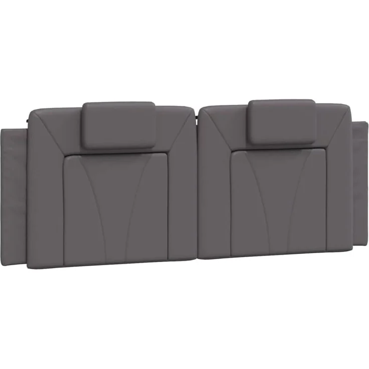 vidaXL Kopfteil Kopfteil-Kissen "Viana" Grau 140 cm Kunstleder, (1 St)