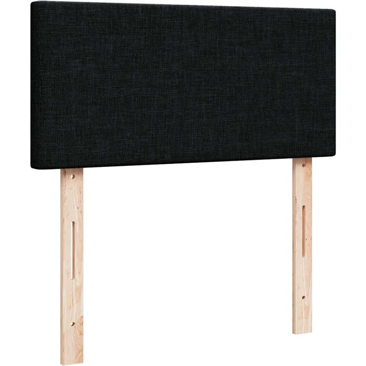 vidaXL Boxspringbett mit Matratze Schwarz 80x200 cm Stoff 3289578 – Bild 12