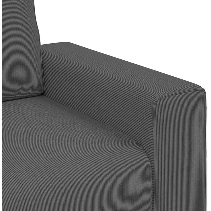 vidaXL Sessel Dunkelgrau 100x77x82 cm Cordstoff 4105187 – Bild 6