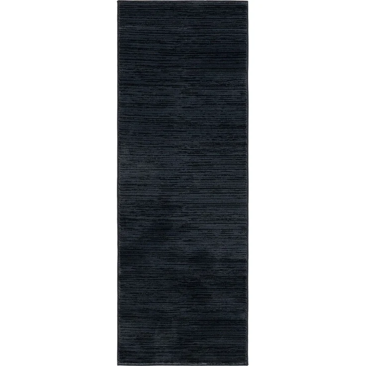SAFAVIEH Modern Teppich für Wohnzimmer, Esszimmer, Schlafzimmer - Vision Collection, Kurzer Flor, Schwarz, 91 X 152 cm