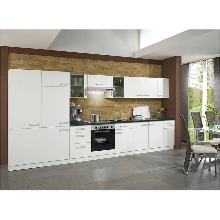 Klappen-Oberschrank Optimal / Opti-Kult, Holzwerkstoff, Kunststoff, Weiß, 100 x 35 x 35 cm – Bild 2