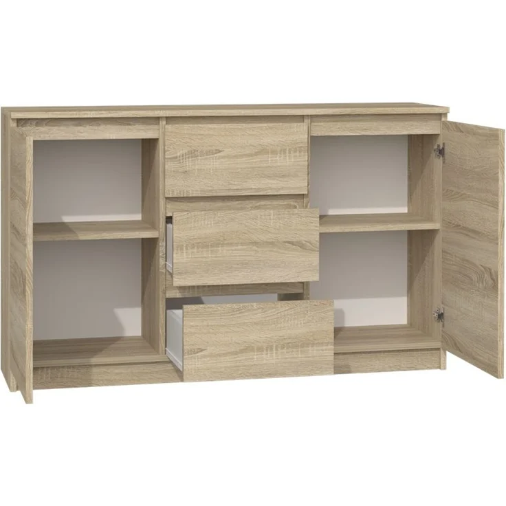 ibonto ECKKOMMODE SONOMA-EICHE 40x120x75cm (H 75 x T 40 x B 120 cm) – Bild 2